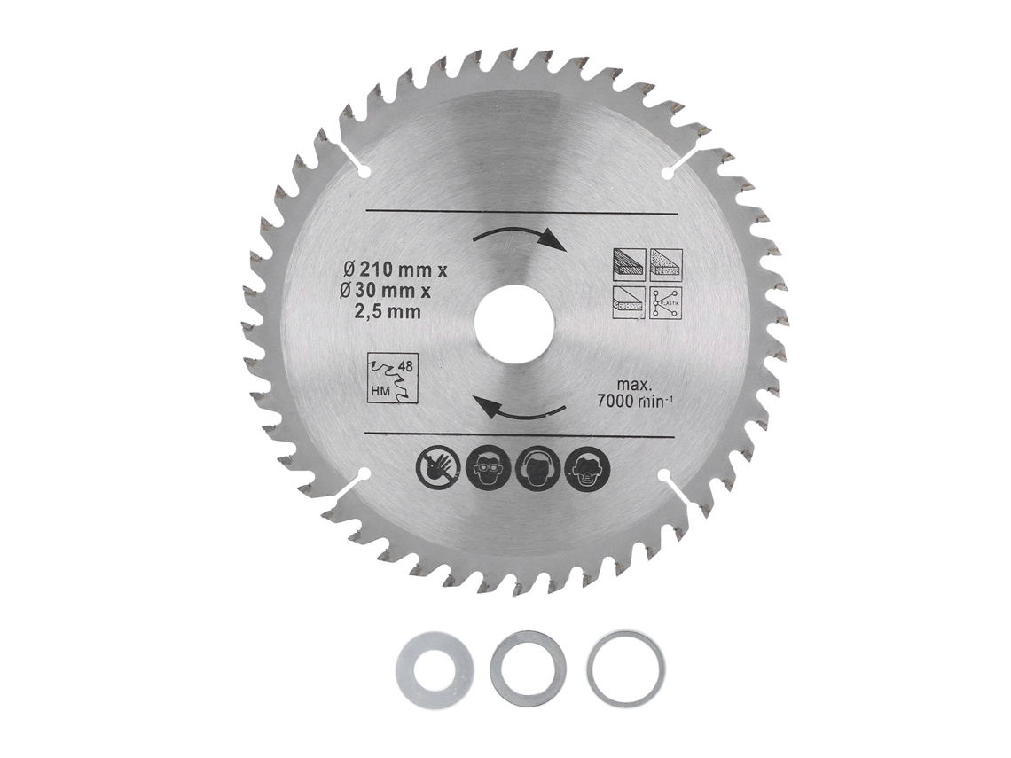 Hoja De Sierra Circular De Carburo De 8-1/4 Pulgadas Para Sierra De Mesa, Ingletadora, Para Cortar Madera Y Plástico, 210x48tx30