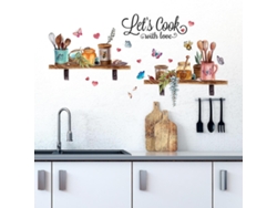 Rebe-stickers De Pared Para Cocina, Utensilios Decorativos, Decoración Mural De Cocina
