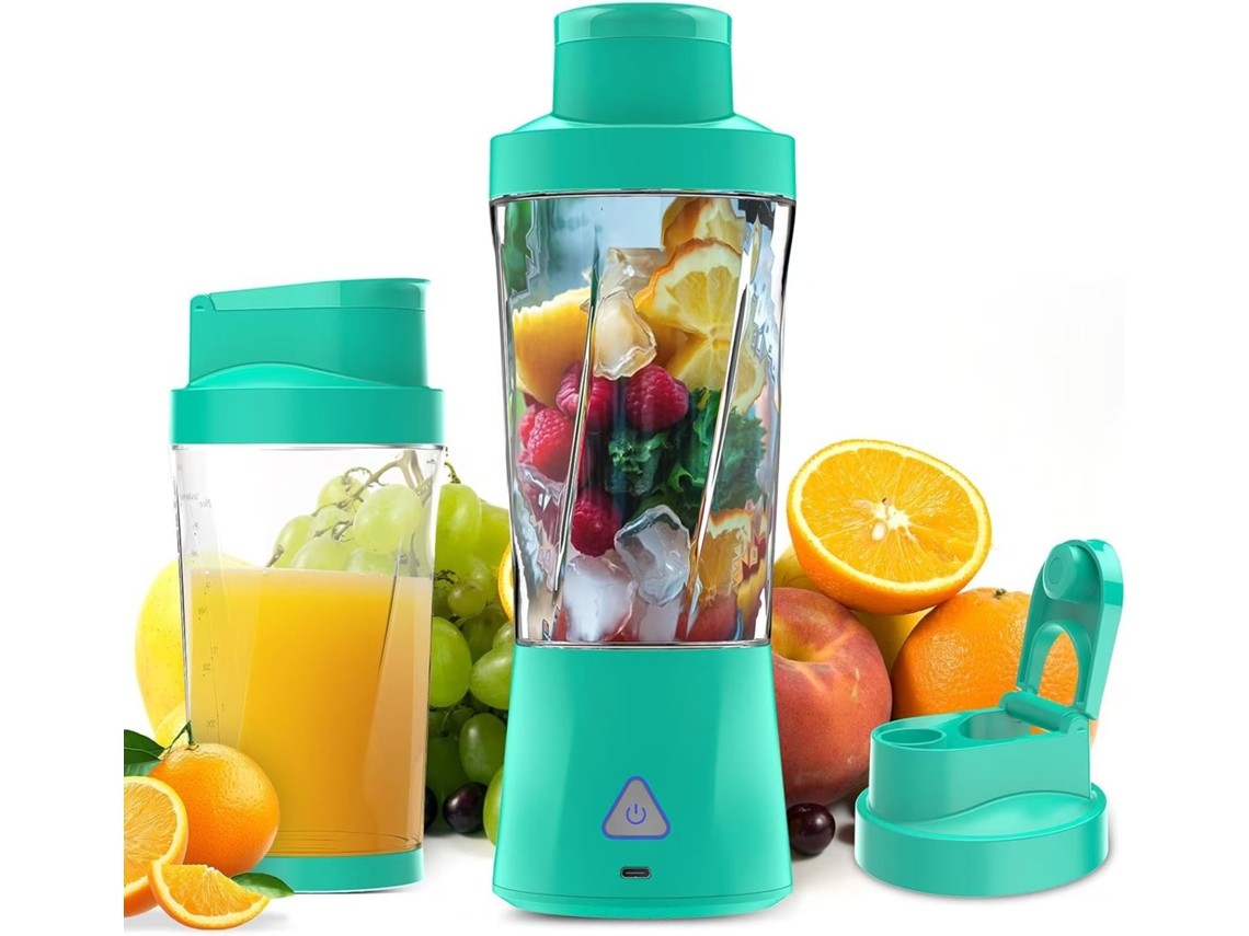 Liquidificador, Juicer Portátil, 700ml, Com Tampa, Para Shakes E Smoothies (verde) Spqment