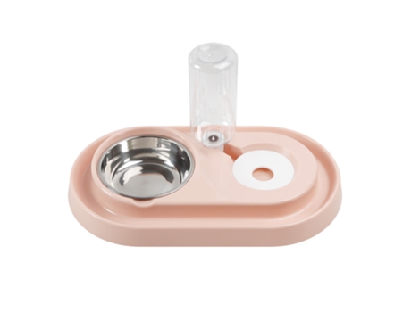 ELKUAIE Juego de cuencos elevados para comida y agua para mascotas con botella de agua automática, cuenco desmontable, alimentador para mascotas si...