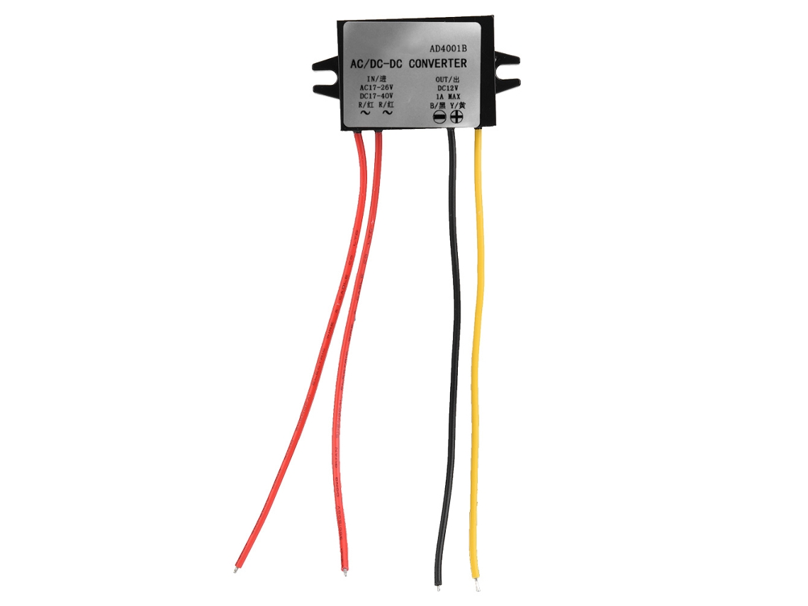 Módulo Reductor De Voltaje Ac24v A Dc12v Regulador Convertidor De Alimentación 1a Para Coche