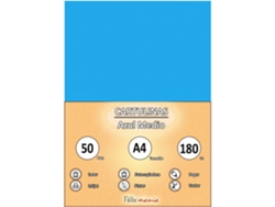 Tarjeta A4 180Gr Medium Blue 50 Hojas