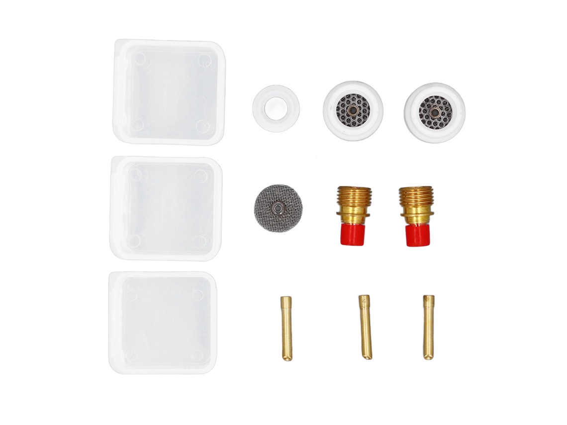 Kit De Lentes De Gas Tig De 12 Piezas, Boquilla De Cerámica, Portaelectrodos Para Wp 9 20 25