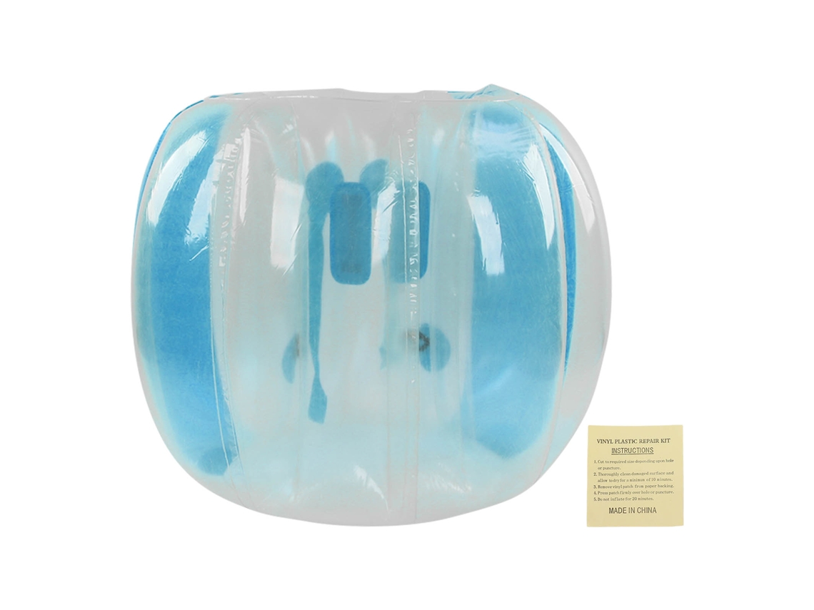 Pelota de parachoques inflable de PVC para adultos y niños, juguete para jugar al aire libre, 120 cm, color azul