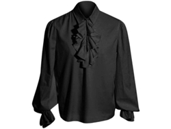 Camisa De Pirata Medieval, Manga Larga, Blusa Steampunk Renacentista, Disfraz Blanco.