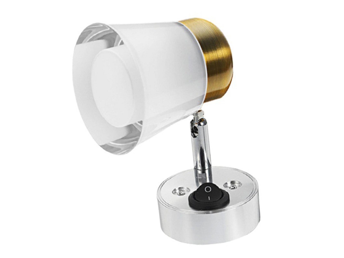 Luz de lectura LED giratoria para vehículos recreativos, ideal para yates, coches y barcos. Luz cálida. Nostalgia88