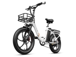 Bicicleta eléctrica Cheevalry C20 Pro, 250 W, 48 V/20 Ah, plegable, velocidad máxima: 40 km/h, blanca (autonomía: 50-70 km)
