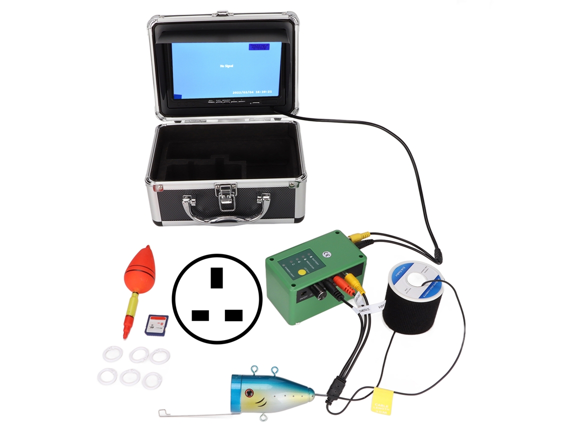 Cámara de pesca subacuática de 7 pulgadas con DVR y luces