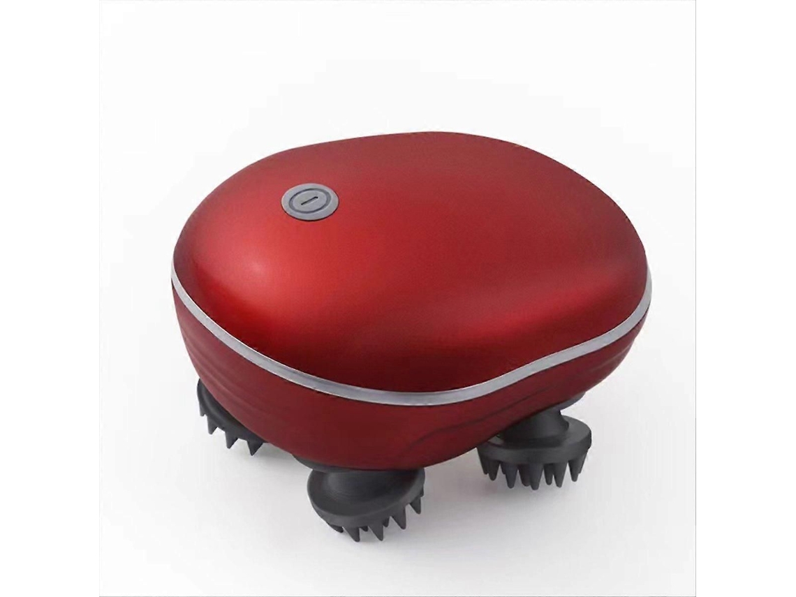 Masajeador eléctrico para el cuero cabelludo con terapia de luz roja, GOKOCO rojo