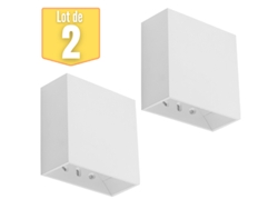 Lote de 2 Vekta-B White 4W 230lm LED Paredes BRAYTRON