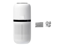 Purificador De Aire Para Coche Con Iones Negativos, Limpieza Profunda, Eliminación De Olores, Aromaterapia, Blanco.