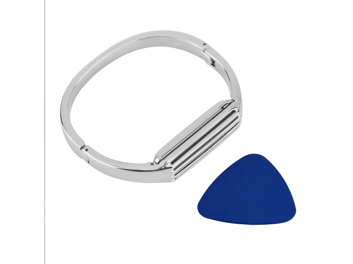 Correa De Pulsera Inteligente (compatible Con Tira Metálica Plateada)
