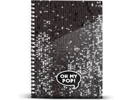 Cuaderno OH MY POP! Negro Shine (Liso)