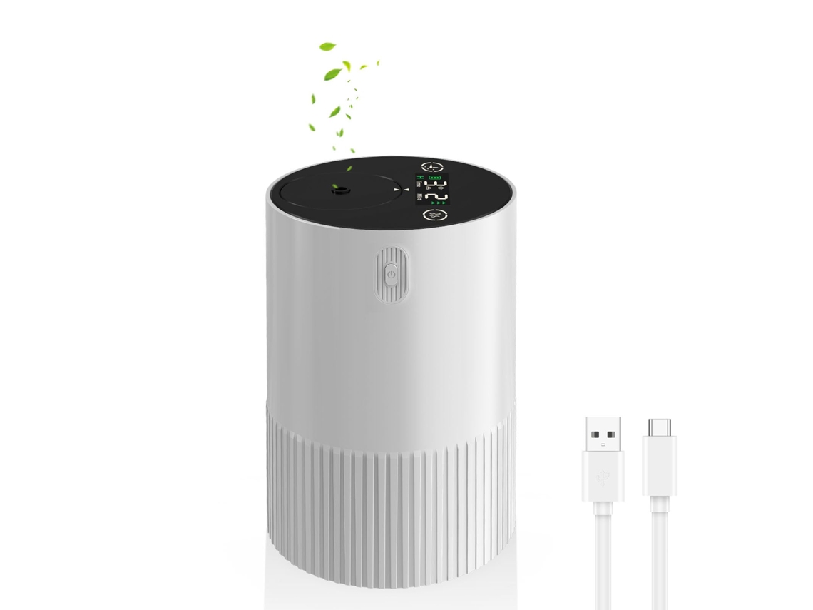 Difusor de aceite sin agua para el hogar, coche, difusores de aceites esenciales recargables por USB, mini difusor eléctrico de aromaterapia BISBISOUS