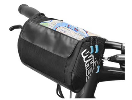 Bolsa Para Manillar De Bicicleta Bolsa Para Bicicleta Accesorios Para Bicicleta Regalos Para Ciclismo Para Hombres Negro