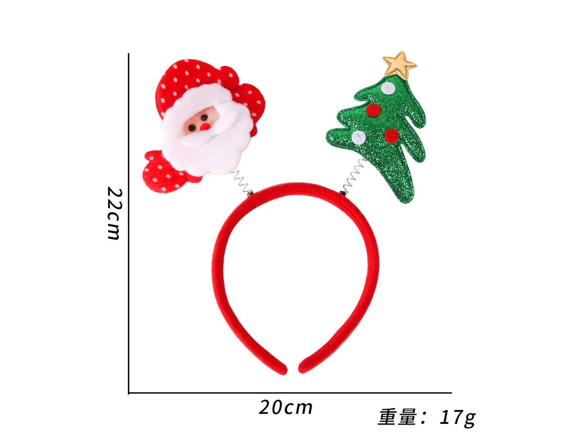 Diadema navideña con cuernos, accesorio navideño brillante, ideal para fiestas, cosplay y uso diario Aeuzwr (estilo 35)