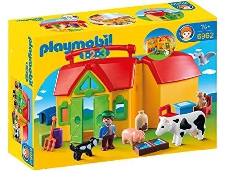 PLAYMOBIL 1.2.3 Quinta Maleta (Edad Minima: 1 año - 17 Piezas)
