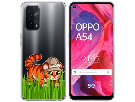 Carcasa Oppo A54 5G / A74 5G TUMUNDOSMARTPHONE Dibujos Transparente Multicolor
