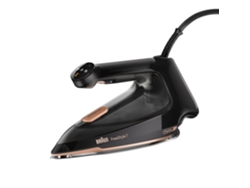 Plancha de Vapor BRAUN FreeStyle 7 FI7276BK (Chorro de vapor 250 g/min - Suela FreeGlide 3D EloxalPlus)