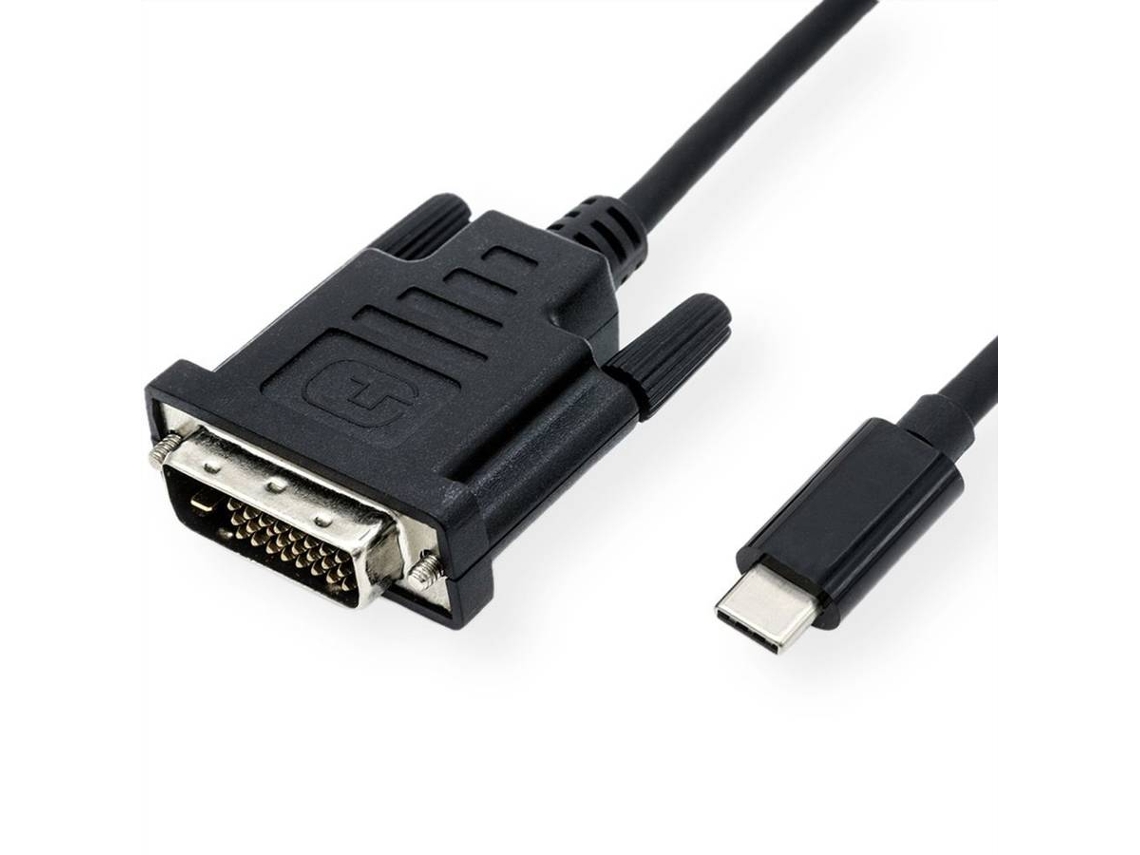 Cable VALUE (USB-C y DVI - 1m - Negro)