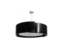 Lámpara colgante Oslo Cromo/negro 8x27 Fabrilamp (ø90cm)