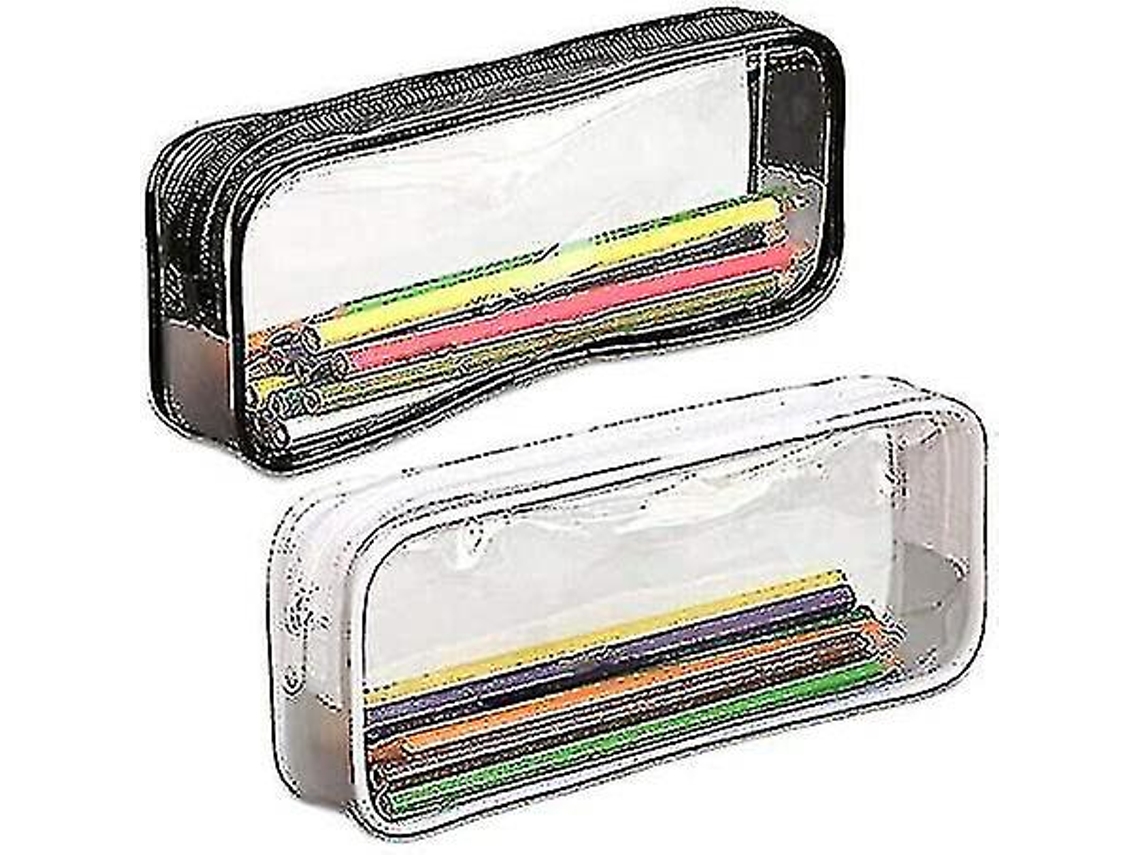 Estuche transparente para lápices, estuche grande transparente Gusshious