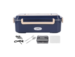 Caja De Almuerzo Eléctrica De Acero Inoxidable 304 Sin Agua Con Mango Portátil 2 Compartimentos Plug Eu 220v