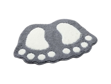 Alfombra de baño antideslizante, alfombra de baño, alfombra Er, pies grandes, alfombra peluda, alfombra absorbente para el suelo (1,598.4 in, gris)