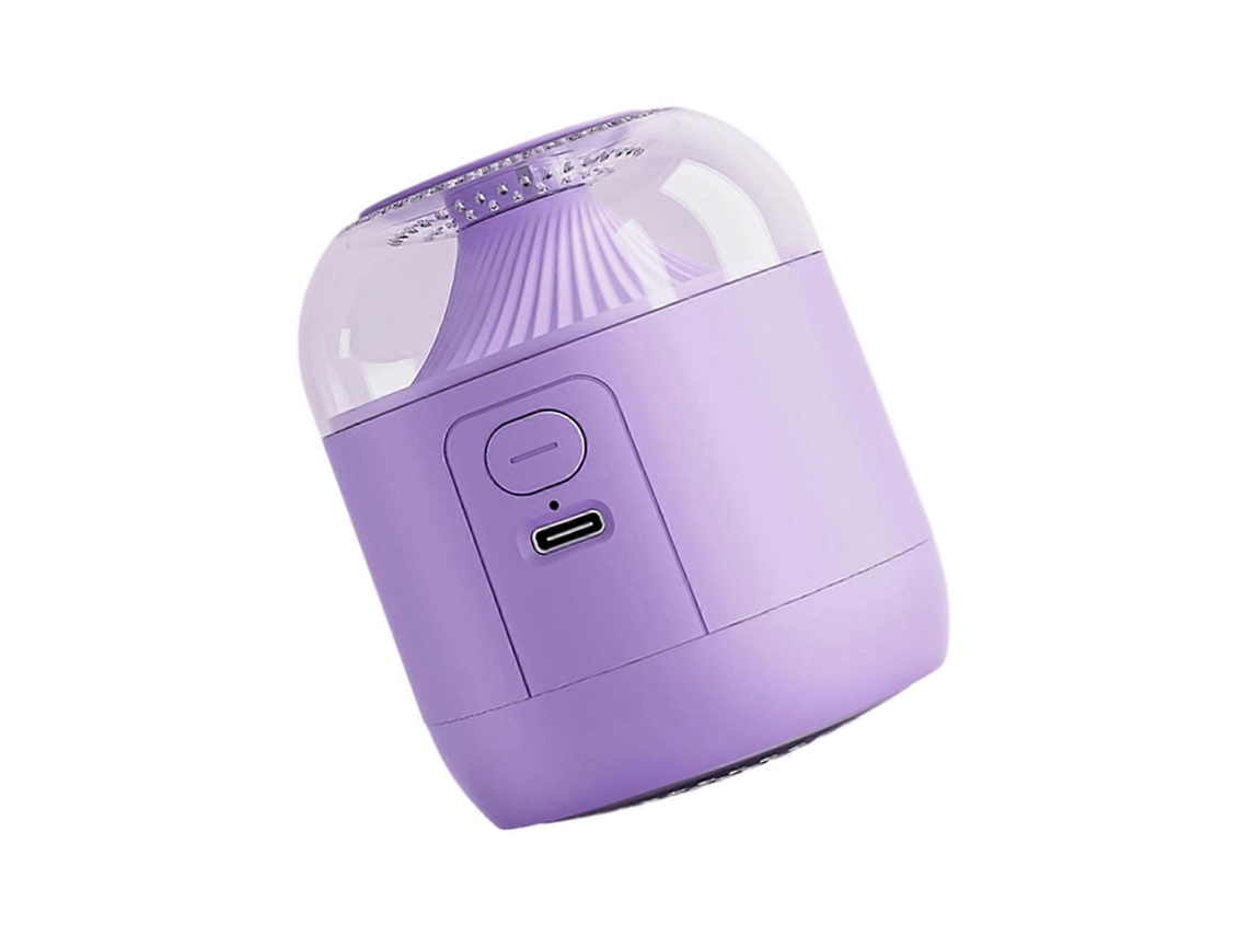 Quitapelusas eléctrico recargable 2 en 1 para telas, ideal para ropa, inalámbrico y portátil. Rosewell (morado)