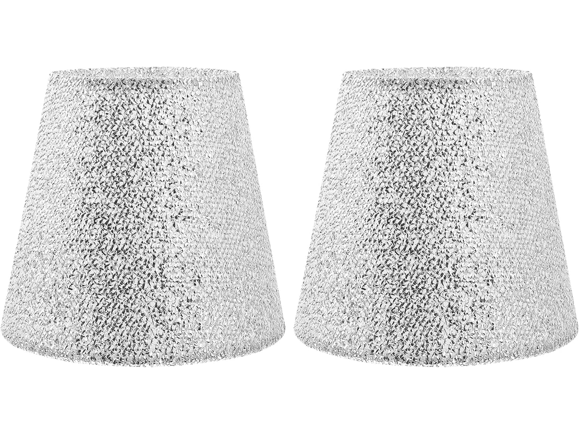 Juego de 2 fundas decorativas de tela lisa para lámparas de techo, ideales para la iluminación del dormitorio. SFUSHOS