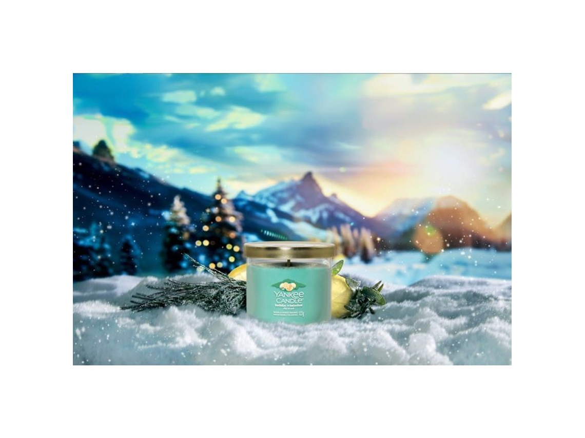 Vaso pequeño Yankee Candle Candela, Signature Holiday Winterfest
