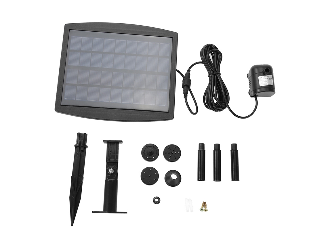 Bomba de agua solar (2,5 W, para piscinas, invernaderos, plantas y acuarios)