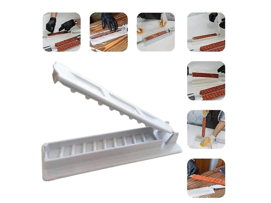 Molde manual para kebab, molde para kofta, prensa para kebab, fabricado con material duradero y fácil de limpiar, 2 unidades.
