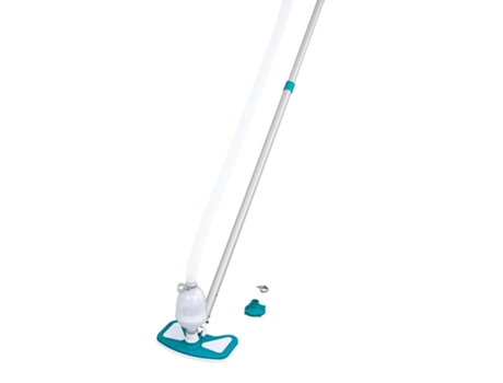 Kit de Mantenimiento para Piscinas BESTWAY AquaClean con Pértiga 279 cm, Limpiafondos y Recogehojas, Conexión a Depuradora