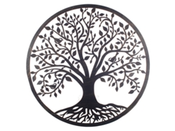 Signes Grimalt - Decoración de Pared | Arbol de la Vida Pared - 82 cm x 1 cm x 82 cm, Metal BY SIGRIS