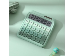 Calculadora de escritorio Chrui de 12 dígitos con botón grande (verde degradado)