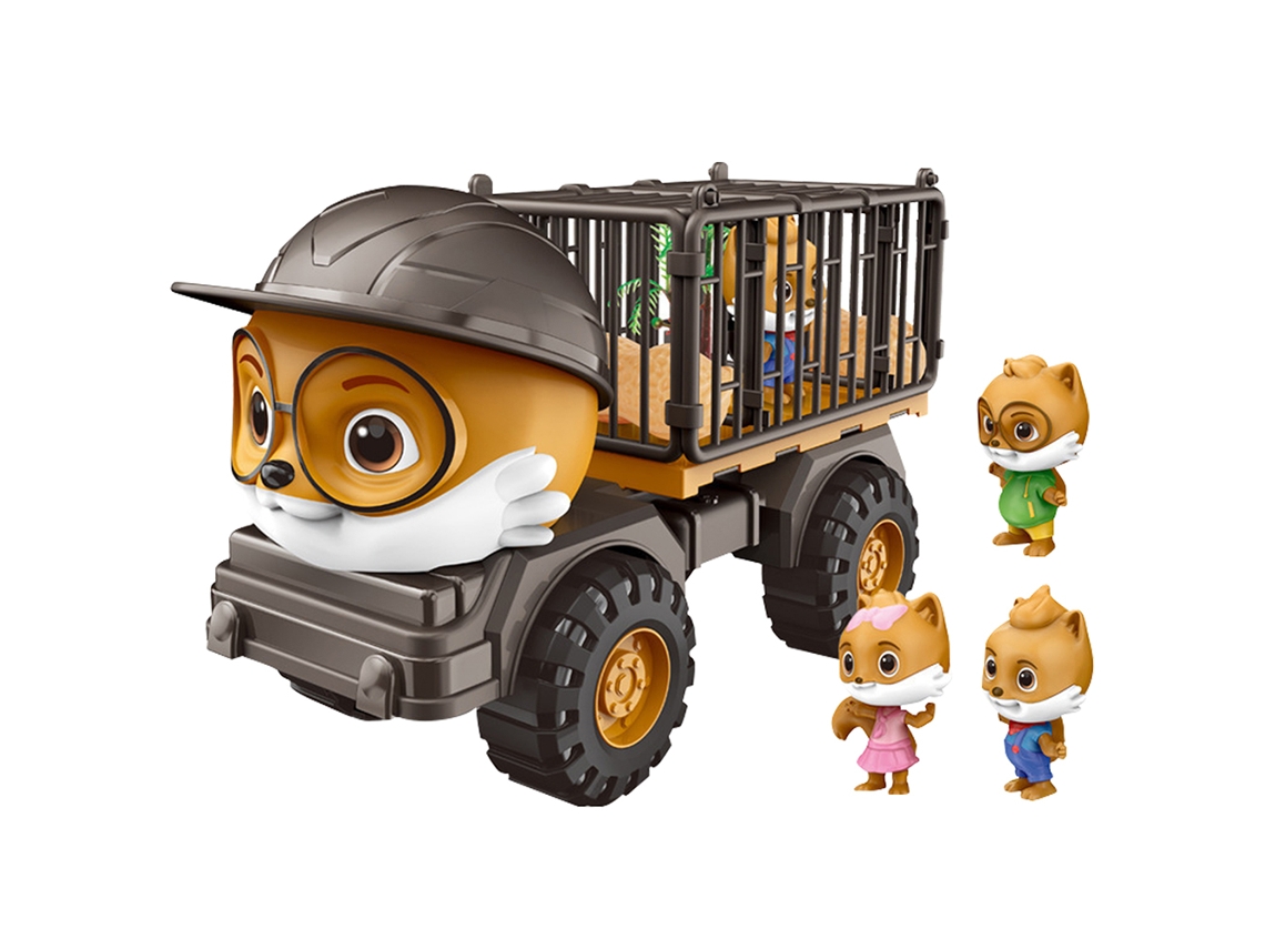 Coche De Juguete De Squirrel Engineering, Camión Educativo, Regalo De Cumpleaños Para Niños