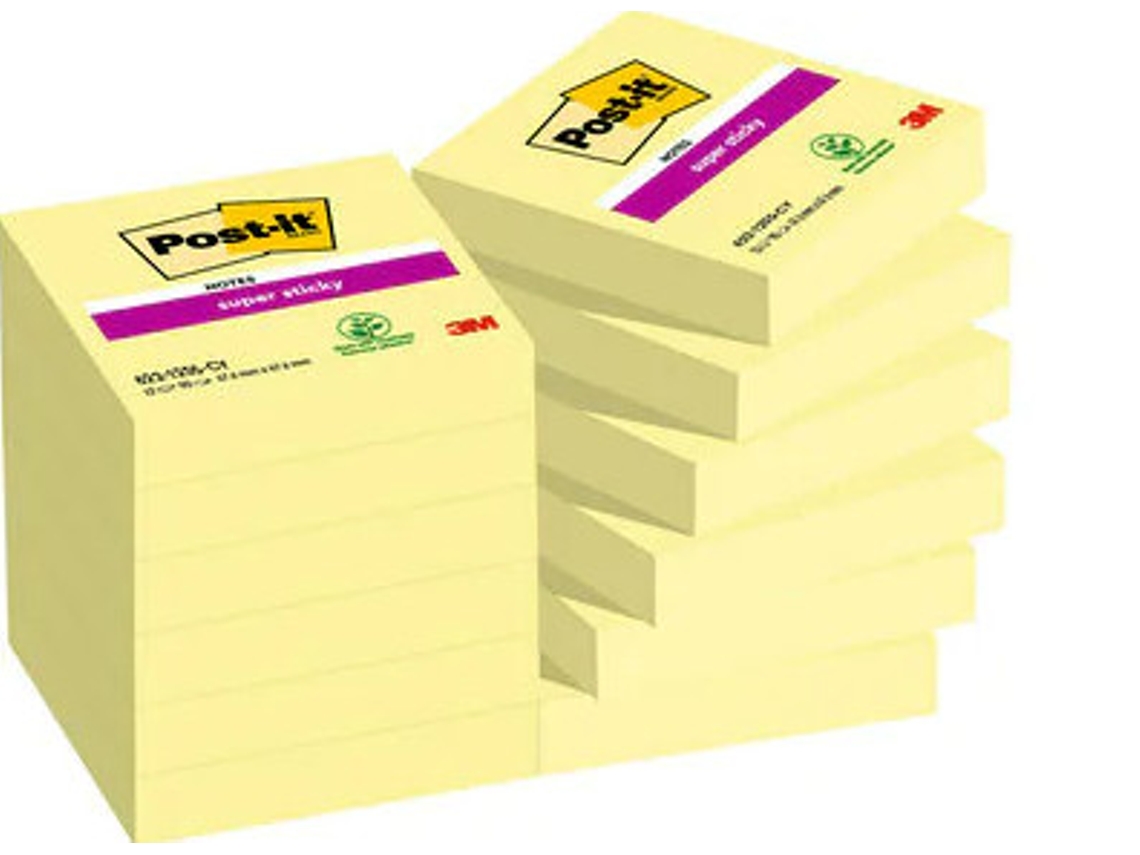 Post-It 7100242802 Nota Autoadhesiva Plaza Amarillo 90 Hojas Autoadhesivo POST IT