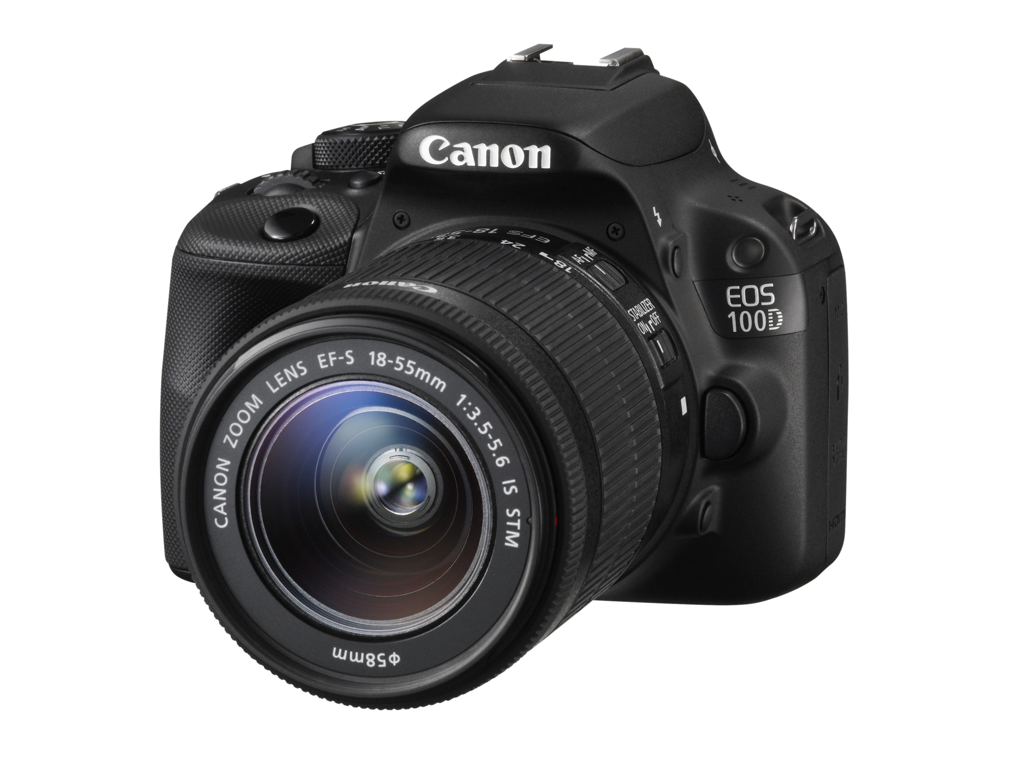 Kit Cámara Réflex CANON 100D + EF-S 18-55mm (Negro - 18 MP - ISO: 100 a 6400)