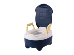 Orinal De Entrenamiento Para Bebés Con Diseño Elevado, Fácil De Limpiar, Pp Inodoro, Azul Marino.