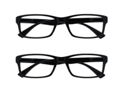 Gafas De Lectura Negras Value, Paquete De 2, Unisex, +2.00 - The Reading Glasses Company