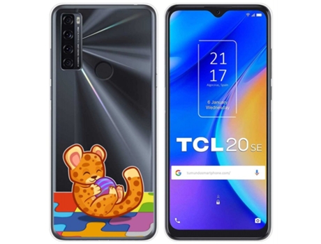 Carcasa TCL 20 SE TUMUNDOSMARTPHONE Dibujos Transparente Multicolor