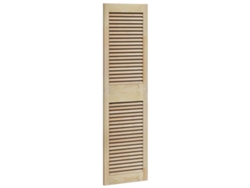 Puertas de armario Vidaxl de madera maciza de pino marrón