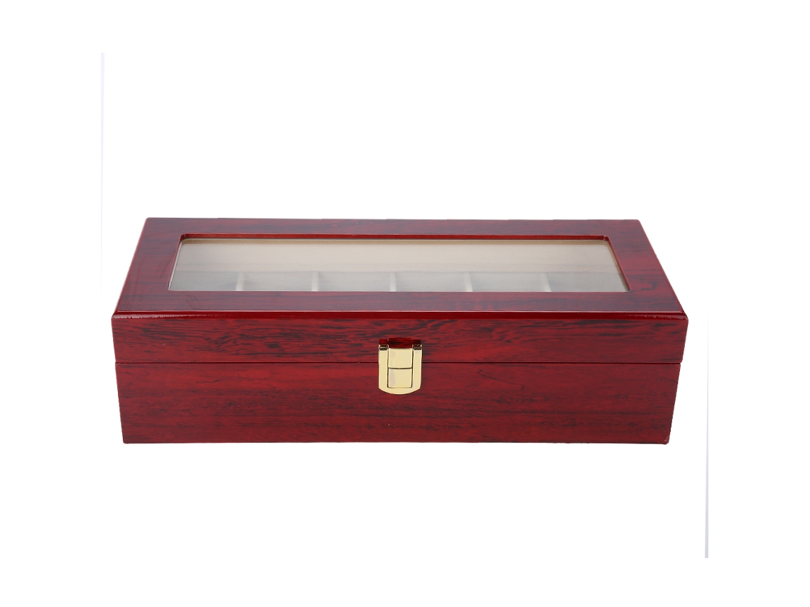 Organizador De Relojes Con 6 Compartimentos, Estante De Exhibición De Mdf Duradero Para El Hogar Y La Tienda.