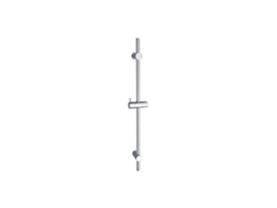 Barra de ducha genérica cromada Ø25mm 60cm Altura máx. 180cm Generique