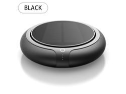 (negro) Purificador De Aire Para Automóvil Con Funciones De Humidificador Y Aromaterapia, Carga Solar.