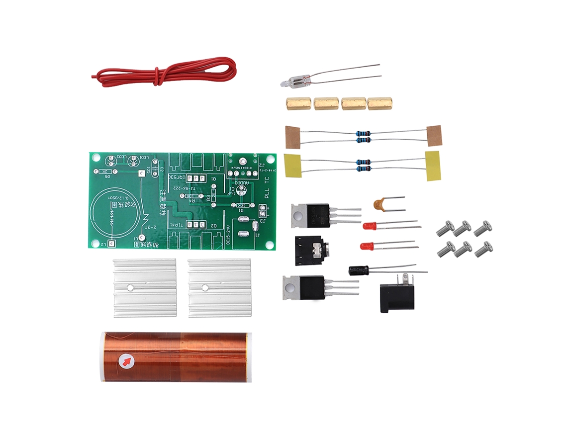 2026velora-kit Diy De Bobina De Tesla Mini Desmontado Altavoz De Plasma Módulo Eléctrico 15w Dc 15-24v 2a