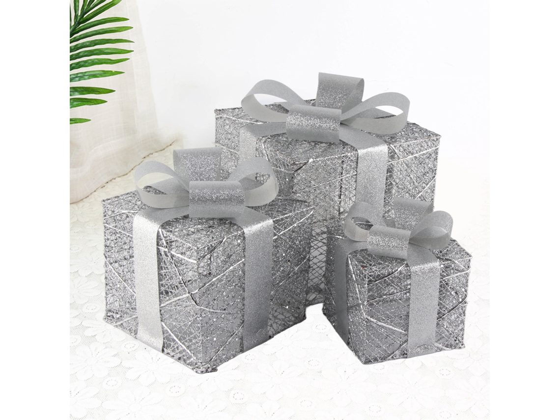 Cajas de regalo navideñas para decoración de interiores y exteriores