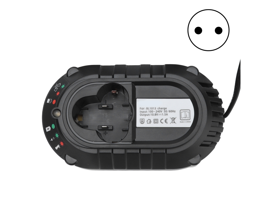 Cargador inteligente de baterías de litio para BL1013 BL1014 10,8 V/12 V con enchufe europeo 100-240 V