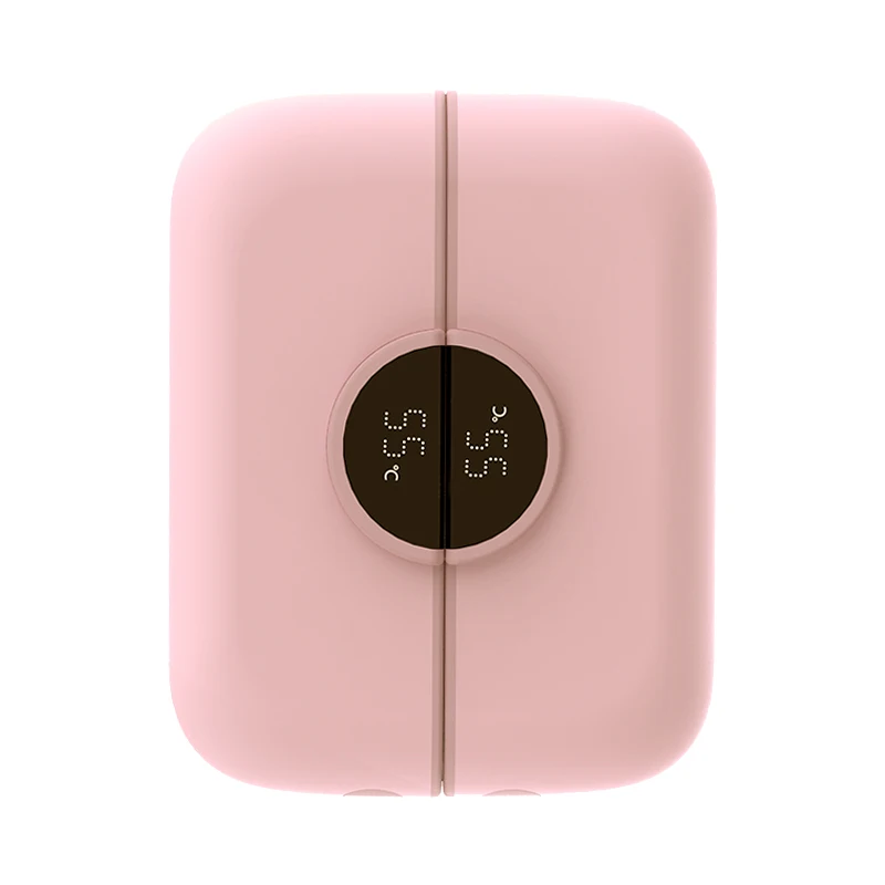 Calentador De Manos Eléctrico Usb 2 En 1 Reutilizable (rosa, 4500 Mah) Para Exteriores/interiores/calor.